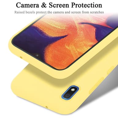 Samsung Galaxy A10 / M10 silikondeksel case (gul)