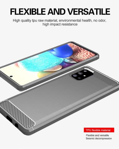 Deksel Samsung Galaxy A71 4G ultra slim (grå)