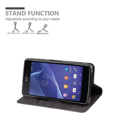 Sony Xperia Z2 COMPACT lommebokdeksel case (brun)