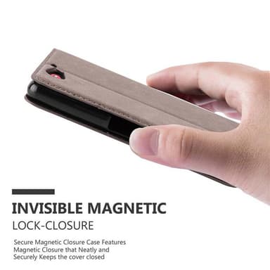 Sony Xperia Z2 COMPACT lommebokdeksel case (brun)
