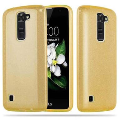 LG K7 2016 Deksel Glitter (gold)