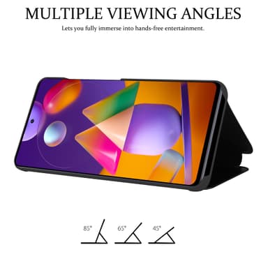 Samsung Galaxy M31s lommebokdeksel etui (svart)