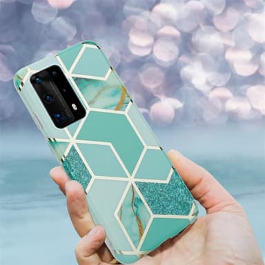 Huawei P40 lommebokdeksel etui (grønn)