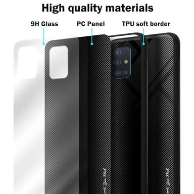 Samsung Galaxy A51 4G / M40s Deksel Case Cover (svart)