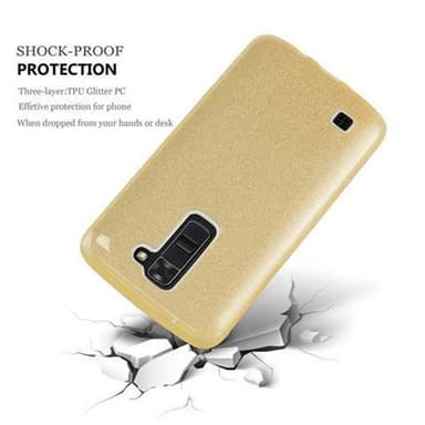 LG K7 2016 Deksel Glitter (gold)
