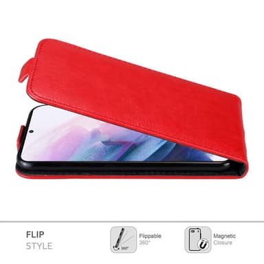 Samsung Galaxy S21 PLUS deksel flip cover (rød)