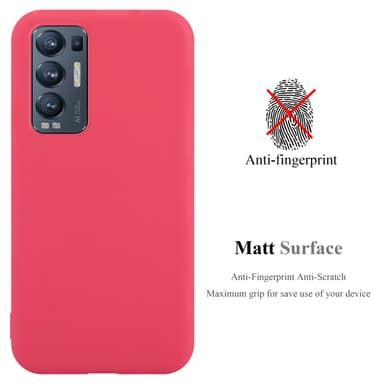 Deksel Oppo FIND X3 NEO Silikon cover (rød)