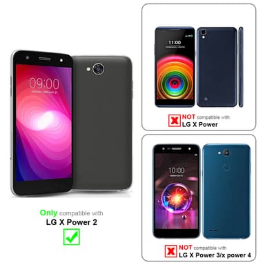 LG X POWER 2 Hardt Deksel Cover (blå)