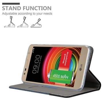 LG X POWER 2 lommebokdeksel etui (blå)
