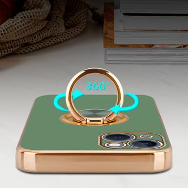 iPhone 13 silikondeksel case (grønn)