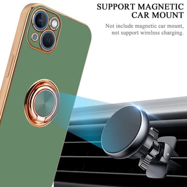iPhone 13 silikondeksel case (grønn)