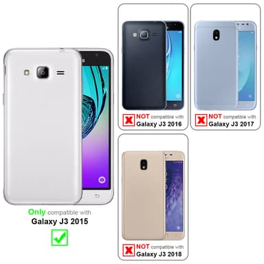 Deksel Samsung Galaxy J3 2015 Silikon cover (blå)