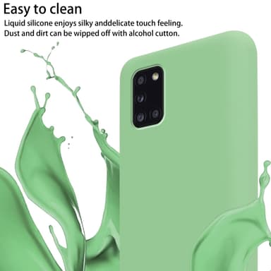 Deksel Samsung Galaxy A31 med Halskjede (grønn)