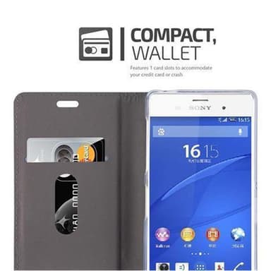 Sony Xperia Z3 lommebokdeksel etui (grå)