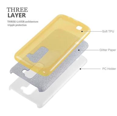 LG K7 2016 Deksel Glitter (gold)