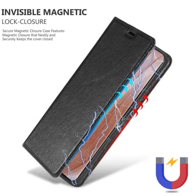 ZTE Axon 40 ULTRA lommebokdeksel case (svart)