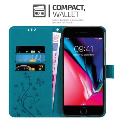 iPhone 7 / 7S / 8 / SE 2020 lommebokdeksel Blomster