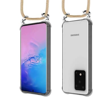 Samsung Galaxy S20 ULTRA Deksel med Halskjede (brun)