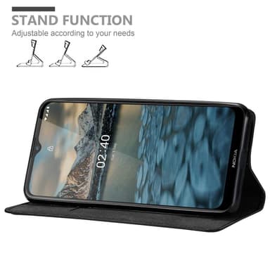 Nokia 2.4 lommebokdeksel case (svart)