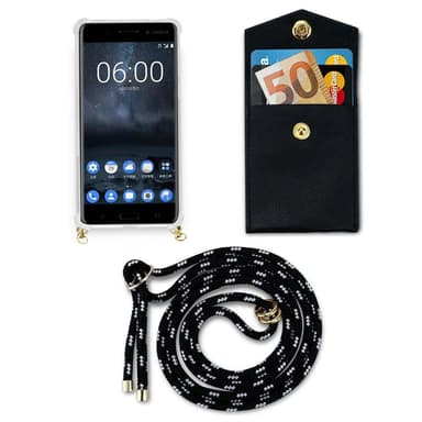 Nokia 5 2017 Deksel med Halskjede (svart)