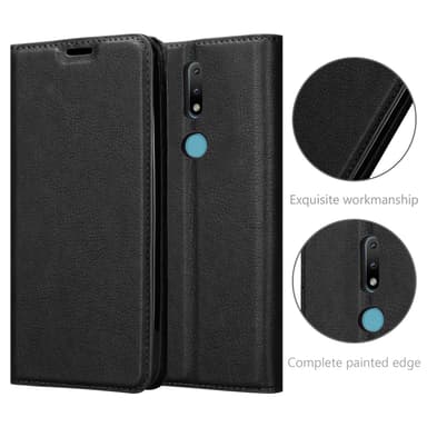Nokia 2.4 lommebokdeksel case (svart)