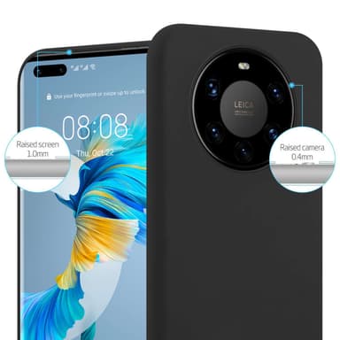 Deksel Huawei MATE 40 PRO Silikon cover (Svart)