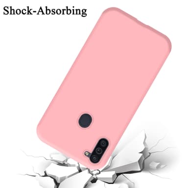 Samsung Galaxy A11 / M11 silikondeksel case (rosa)
