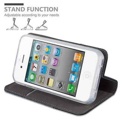 iPhone 4 / 4S lommebokdeksel etui (blå)