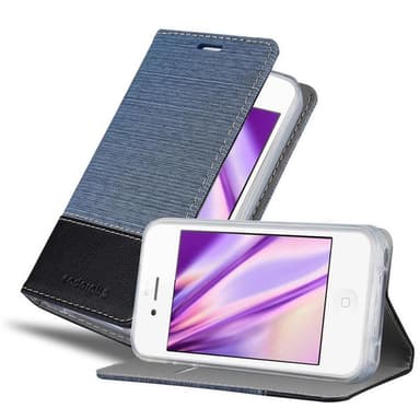 iPhone 4 / 4S lommebokdeksel etui (blå)