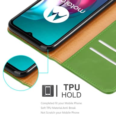 Motorola MOTO G10 / G30 lommebokdeksel etui (grønn)