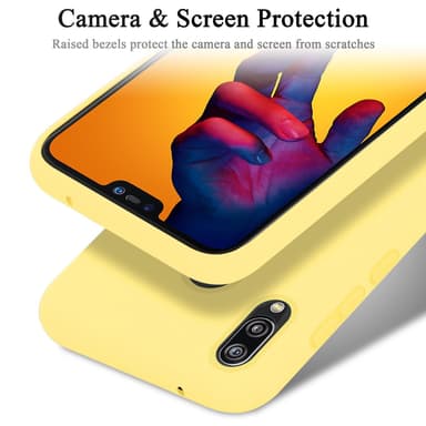 Huawei P20 LITE 2018 / NOVA 3E silikondeksel case (gul)
