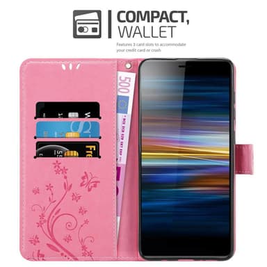 Sony Xperia L3 lommebokdeksel Blomster (rosa)