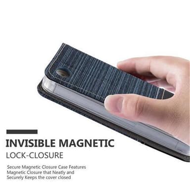 iPhone 4 / 4S lommebokdeksel etui (blå)