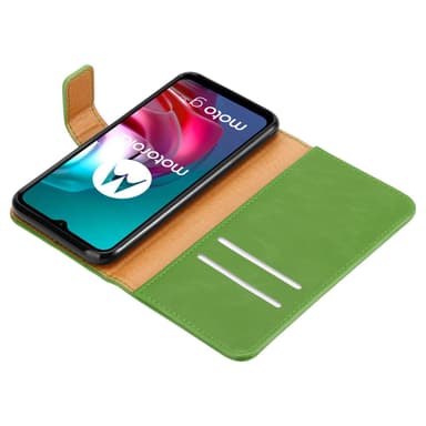 Motorola MOTO G10 / G30 lommebokdeksel etui (grønn)