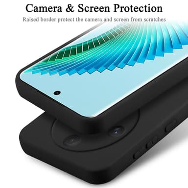 Honor Magic 6 Lite 5G silikondeksel case (Svart)