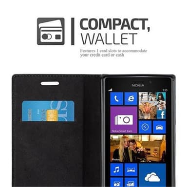 Nokia Lumia 925 lommebokdeksel case (brun)
