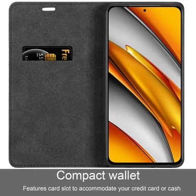 Xiaomi Mi 11i / POCO F3 lommebokdeksel case (svart)