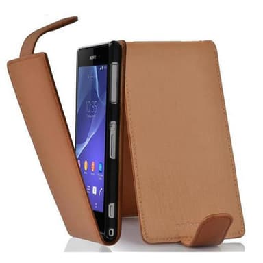 Sony Xperia Z2 Deksel Cover Etui (brun)