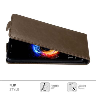 Honor 8 PRO deksel flip cover (brun)