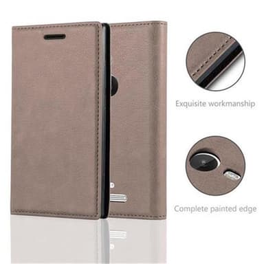 Nokia Lumia 925 lommebokdeksel case (brun)