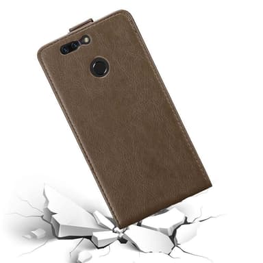 Honor 8 PRO deksel flip cover (brun)