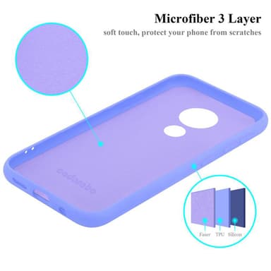 Motorola MOTO G7 POWER silikondeksel case (lilla)