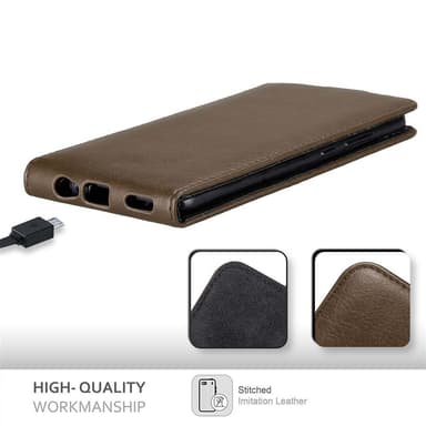 Honor 8 PRO deksel flip cover (brun)