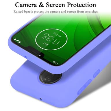 Motorola MOTO G7 POWER silikondeksel case (lilla)