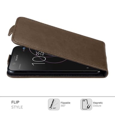 Sony Xperia XZ1 COMPACT deksel flip cover (brun)
