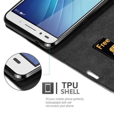 Honor 7 lommebokdeksel case (brun)