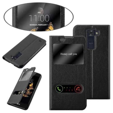 LG K8 2016 lommebokdeksel cover (svart)