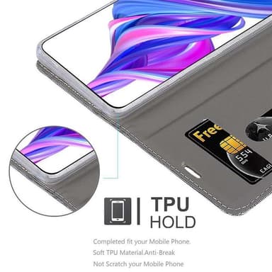 Honor 9X PRO lommebokdeksel etui (grå)