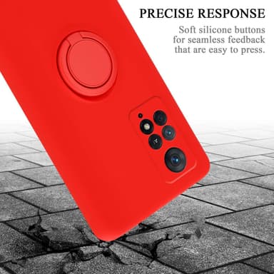 Deksel Xiaomi RedMi NOTE 11 PRO 4G / 5G Ring Case (rød)