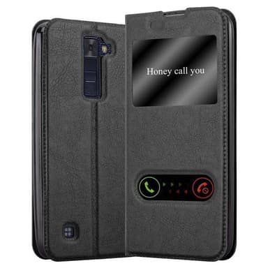 LG K8 2016 lommebokdeksel cover (svart)